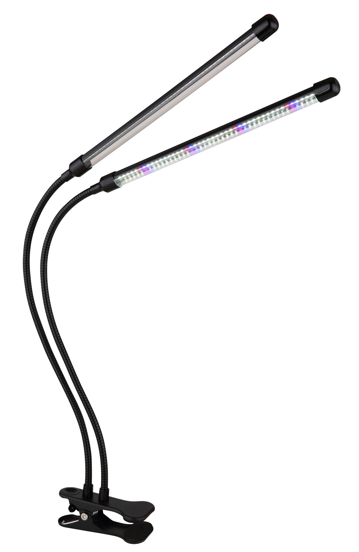 LED-KLEMMLEUCHTE - Transparent/Schwarz, Konventionell, Kunststoff/Metall (45/41/47cm) - Globo