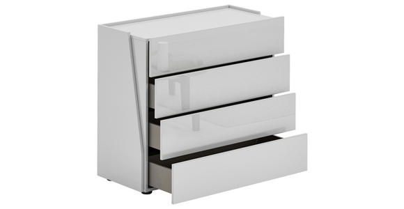 KOMMODE in 100,2/88,6/44,3 cm - Schwarz/Weiß, Design, Holzwerkstoff/Kunststoff (100,2/88,6/44,3cm) - Novel