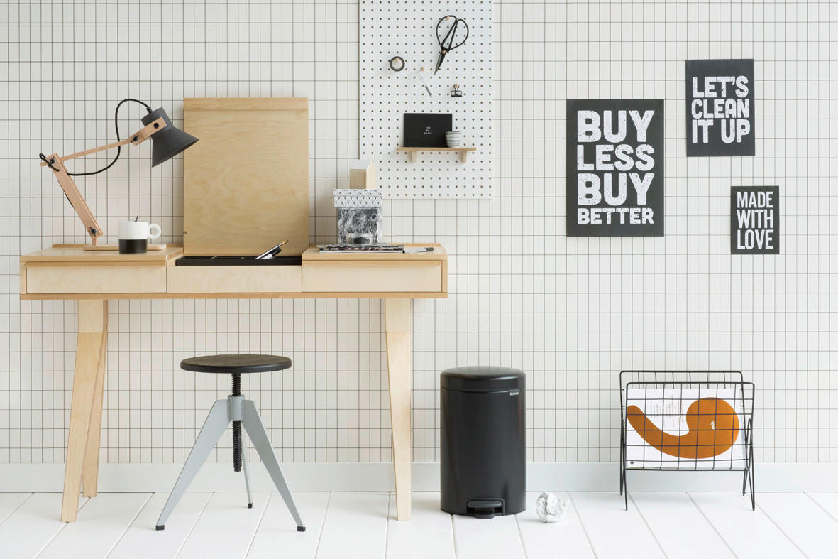 ODPADKOVÝ KÔŠ  12 l - čierna, Design, kov/plast (25,1/41,1/33,8cm) - Brabantia
