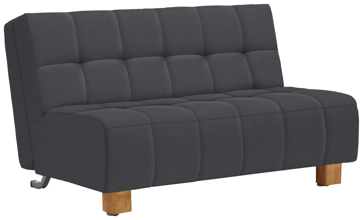 SCHLAFSOFA Textil Grau  - Naturfarben/Grau, Design, Holz/Textil (145/92/102cm) - Novel