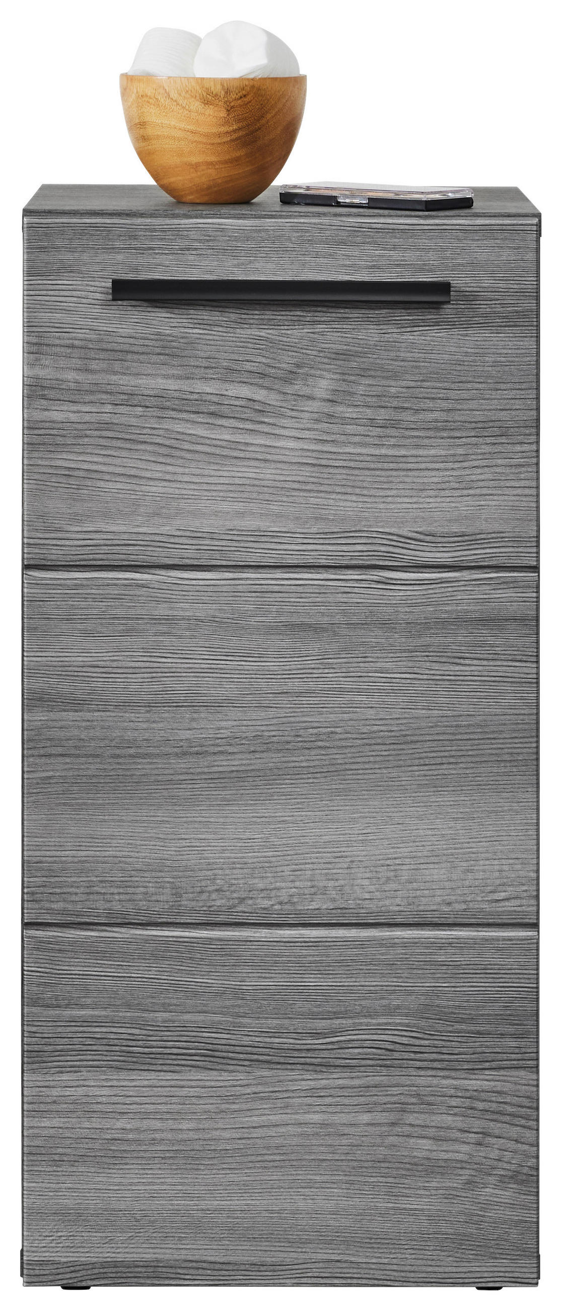 UNTERSCHRANK 34/72/30 cm   - Silberfarben/Schwarz, MODERN, Holzwerkstoff/Kunststoff (34/72/30cm) - MID.YOU