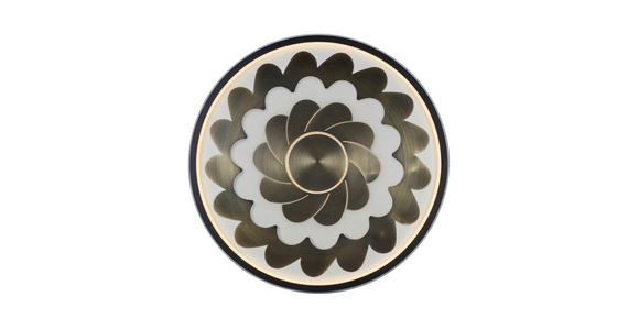 LED-DECKENLEUCHTE 58/5,5 cm - Messingfarben/Schwarz, LIFESTYLE, Kunststoff/Metall (58/5,5cm) - Dieter Knoll