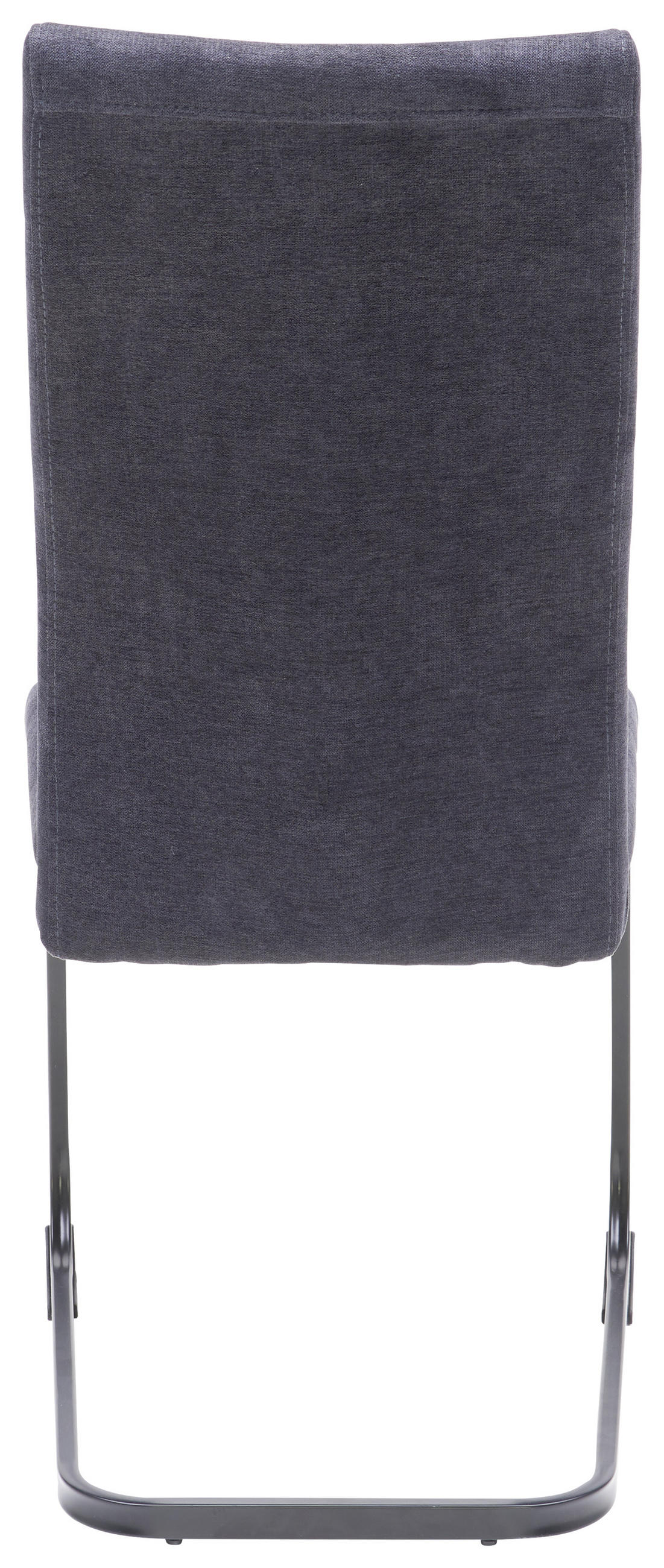 SZÁNKÓTALPAS SZÉK fém, textil antracit, fekete  - fekete/antracit, Design, textil/fém (43/99/62cm) - Carryhome