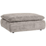 HOCKER Struktur Hellgrau  - Hellgrau/Schwarz, KONVENTIONELL, Kunststoff/Textil (115/42/85cm) - Hom`in