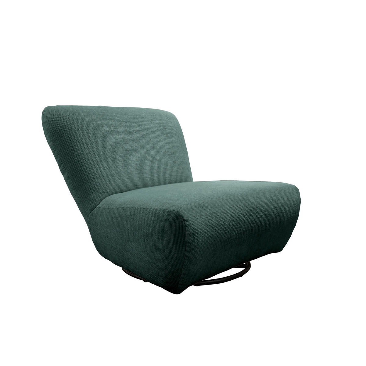 XXL-SESSEL CREMALLO Mikrofaser Dunkelblau    - Schwarz/Dunkelblau, Trend, Textil/Metall (95/77/94cm) - Livetastic