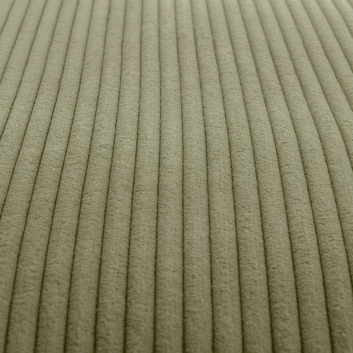 HOCKER Textil Olivgrün  - Schwarz/Olivgrün, Design, Textil/Metall (163/46/62cm) - Livetastic