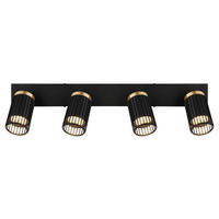STRAHLER 53/12,5/15,5 cm   - Goldfarben/Schwarz, Design, Metall (53/12,5/15,5cm) - Globo