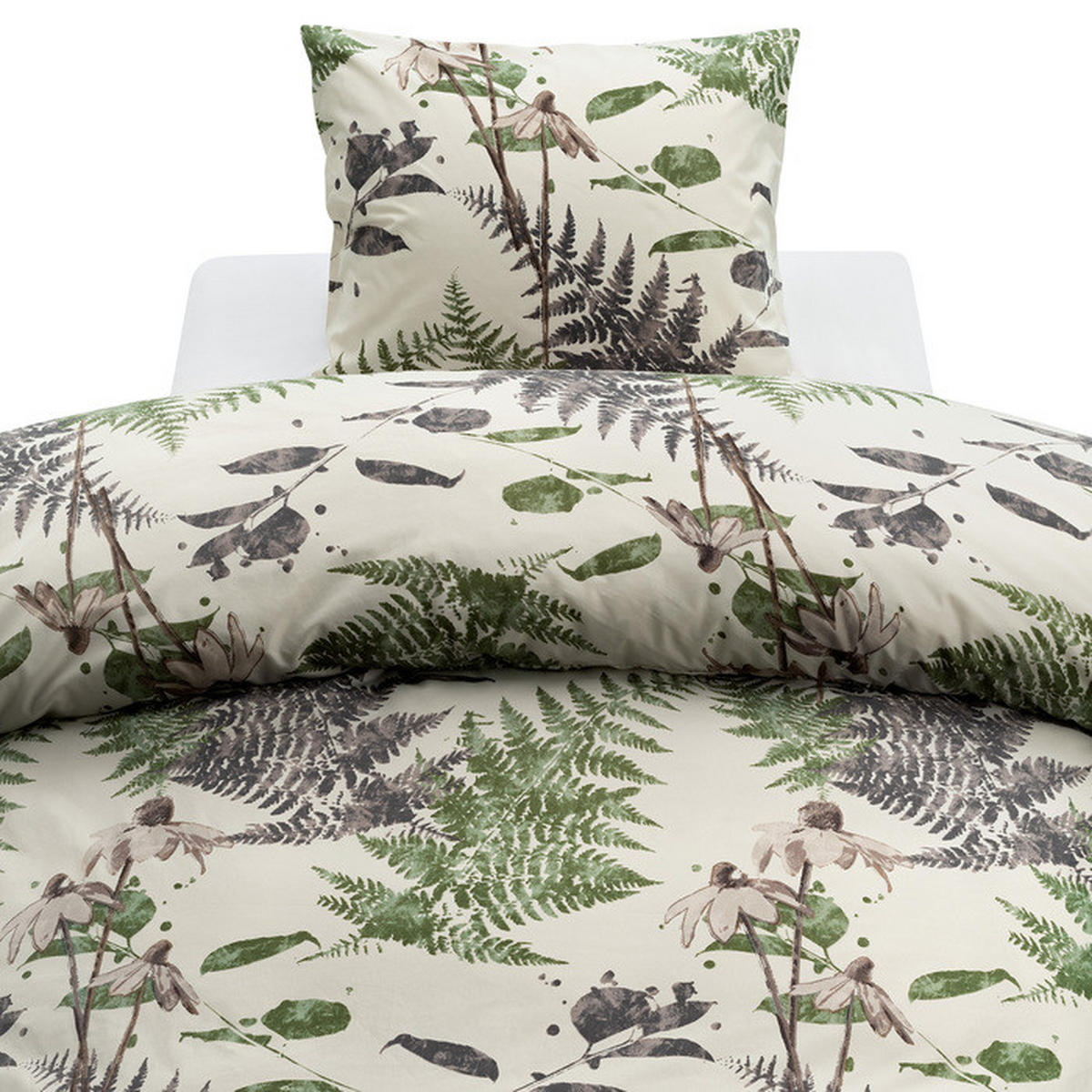 PÅSLAKANSET flatväv 150/210 cm  - grön/multicolor, Basics, textil (150/210cm)