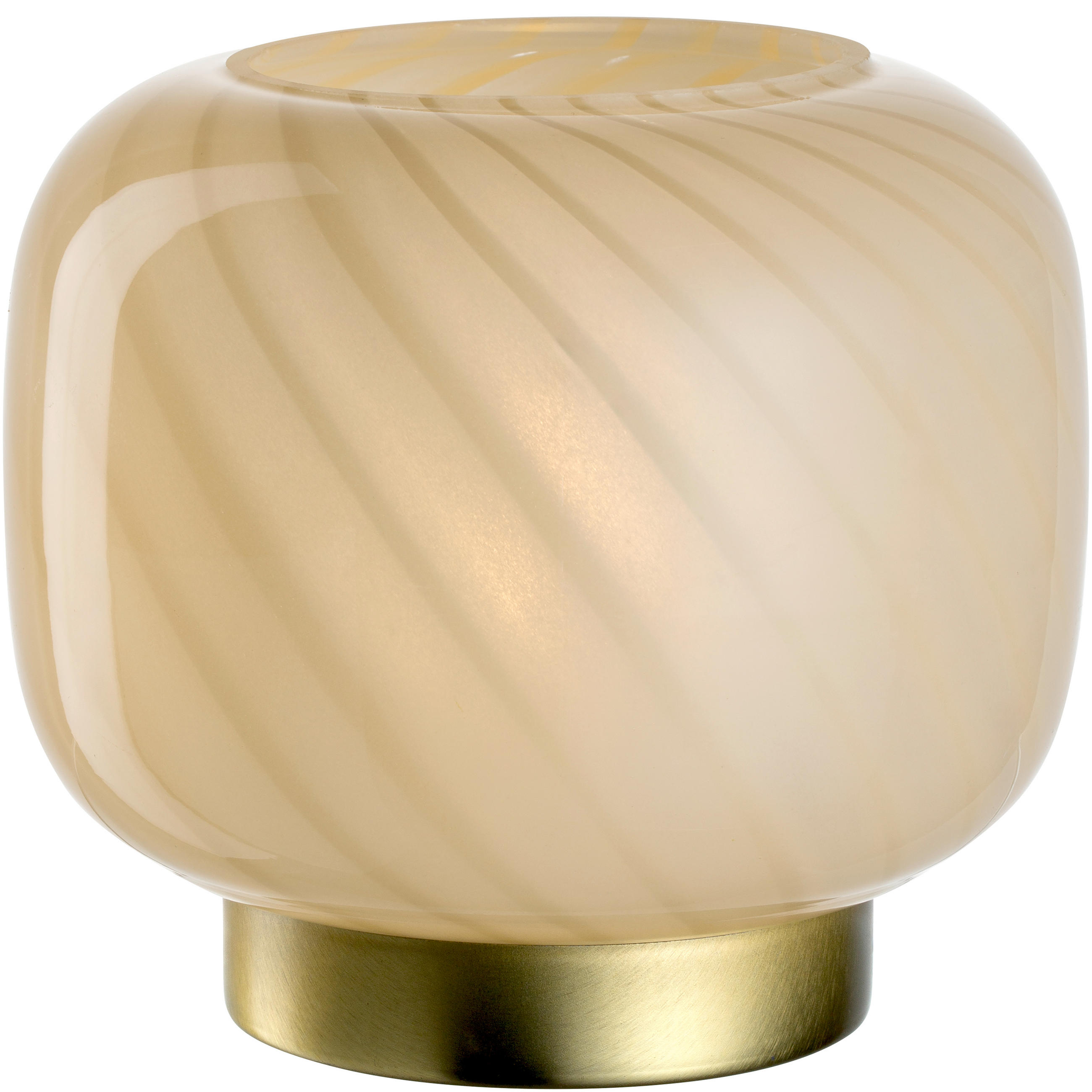 NAMIZNA LED-SVETILKA  RIPOSO 14/13/14 cm            - zlate barve/bež, Basics, kovina/umetna masa (14/13/14cm) - Leonardo