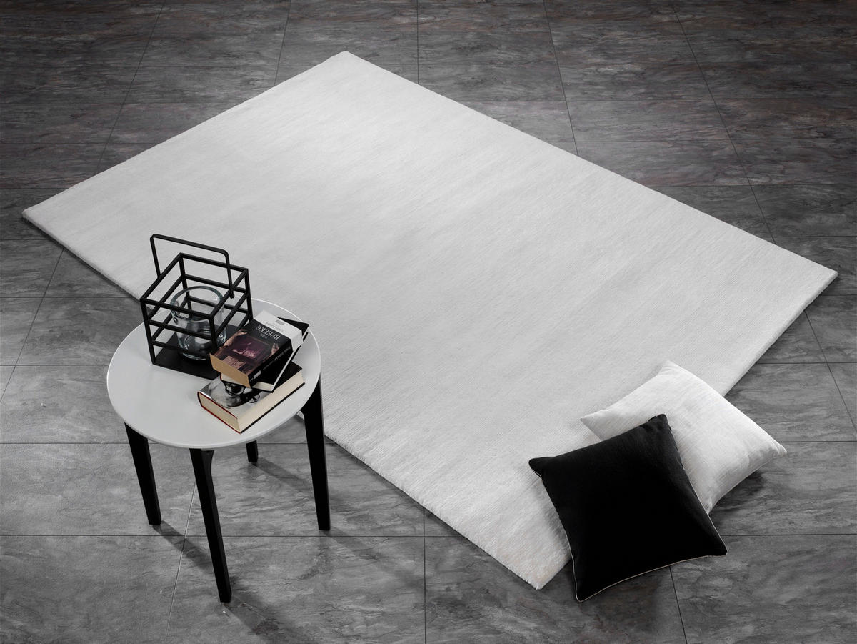 WOLLTEPPICH 200/250 cm Weiß rechteckig  - Weiß, Basics, Textil (200/250cm) - Cazaris