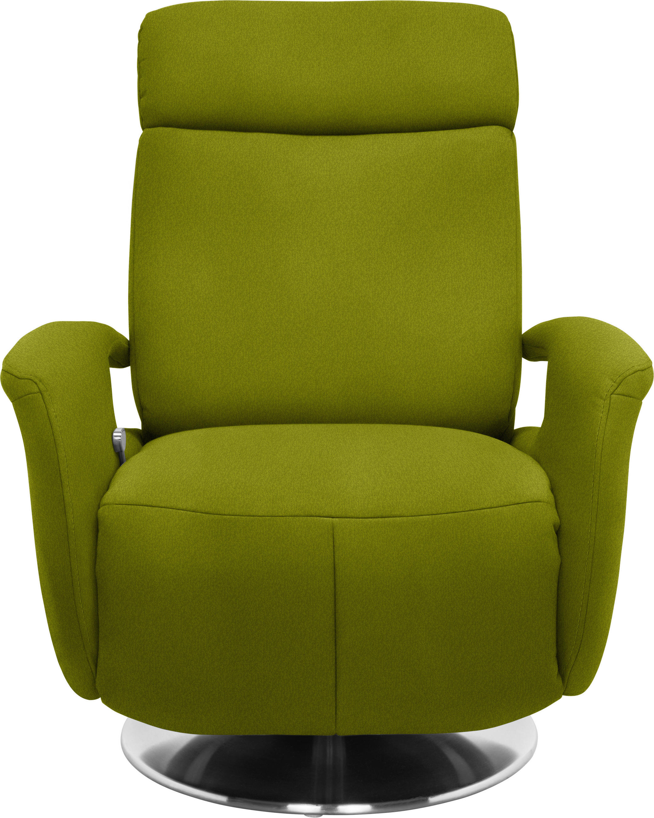 RELAXSESSEL in Textil Limette  - Edelstahlfarben/Limette, Konventionell, Textil/Metall (84/109/88cm) - Beldomo System