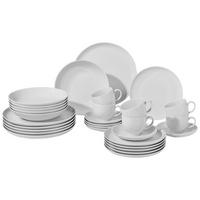 KOMBISERVICE 30-teilig Lido  - Weiß, Basics, Keramik - Seltmann Weiden