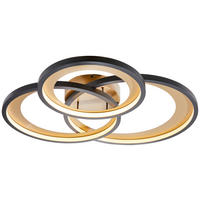 LED-DECKENLEUCHTE 36 W    71,5/10,5/63,5 cm  - Weiss/Schwarz, Basics, Kunststoff/Metall (71,5/10,5/63,5cm) - Trio Leuchten