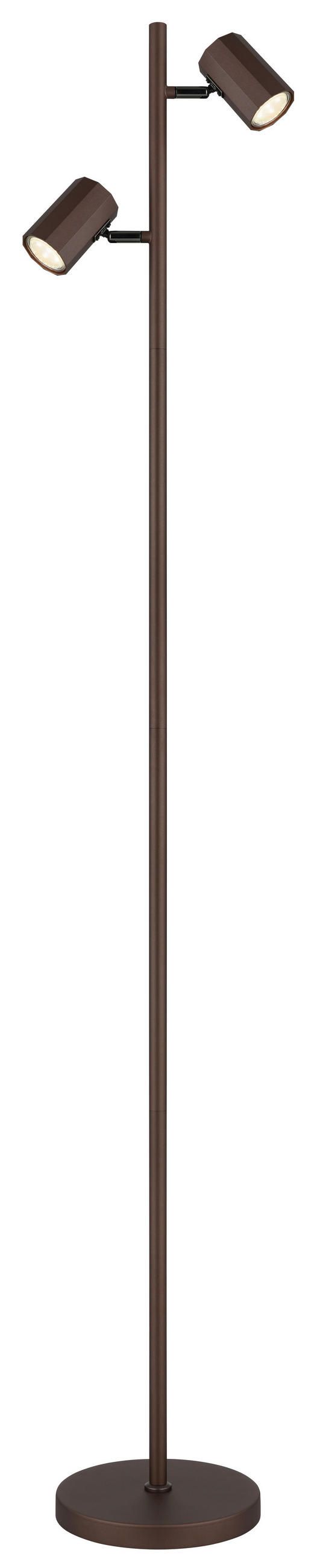 GOLVLAMPA 27/22/158 cm    - bronsfärgad, Design, metall (27/22/158cm) - Globo