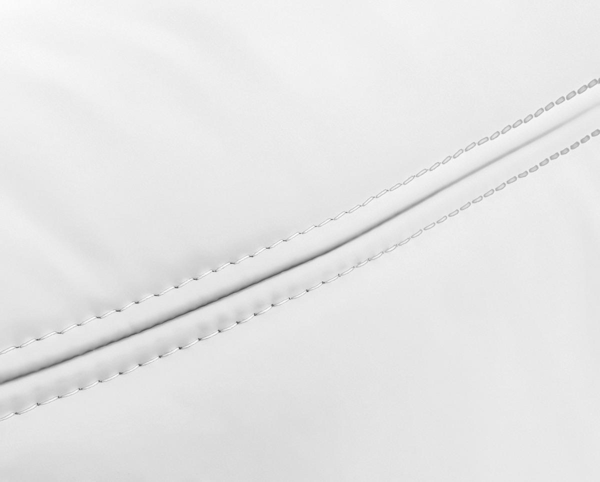 POLSTERBETT 160/200 cm  in Weiss  - Weiss/Schwarz, Konventionell, Leder/Holz (160/200cm) - Novel