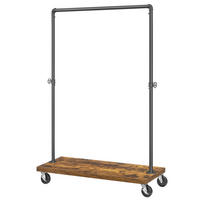 KLEIDERWAGEN in Braun, Schwarz 104.5/160/40 cm   - Schwarz/Braun, Trend, Holzwerkstoff/Metall (104.5/160/40cm) - MID.YOU