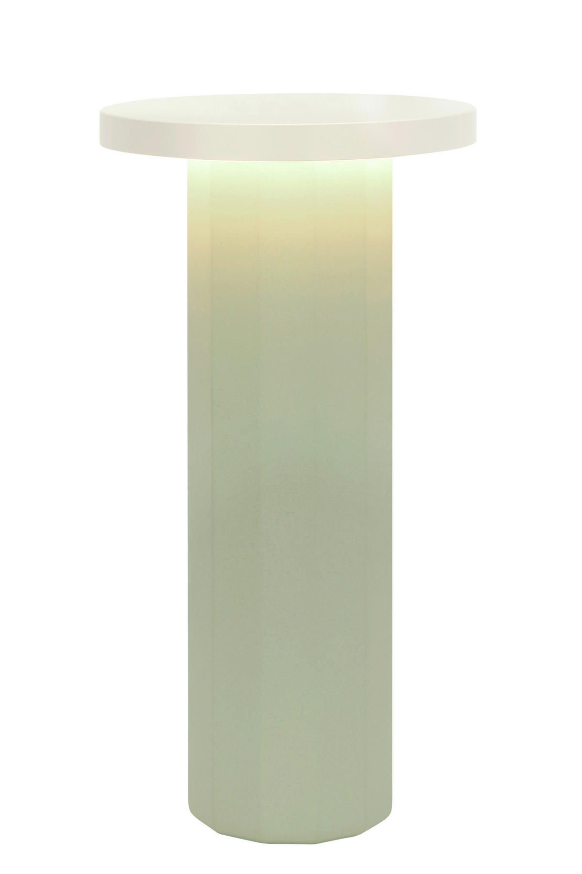 AKKUMULÁTOROS ASZTALI LÁMPA - zöld, Design, kő/fém (16/31,6cm) - Dieter Knoll