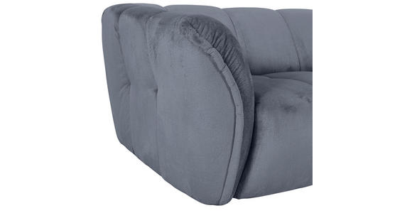 BIGSOFA Plüsch Petrol  - Petrol/Schwarz, KONVENTIONELL, Kunststoff/Textil (220/67/106cm) - Carryhome