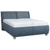POLSTERBETT 180/200 cm  in Blaugrau  - Weiss/Silberfarben, Design, Holzwerkstoff/Kunststoff (180/200cm) - Beldomo - Sleep