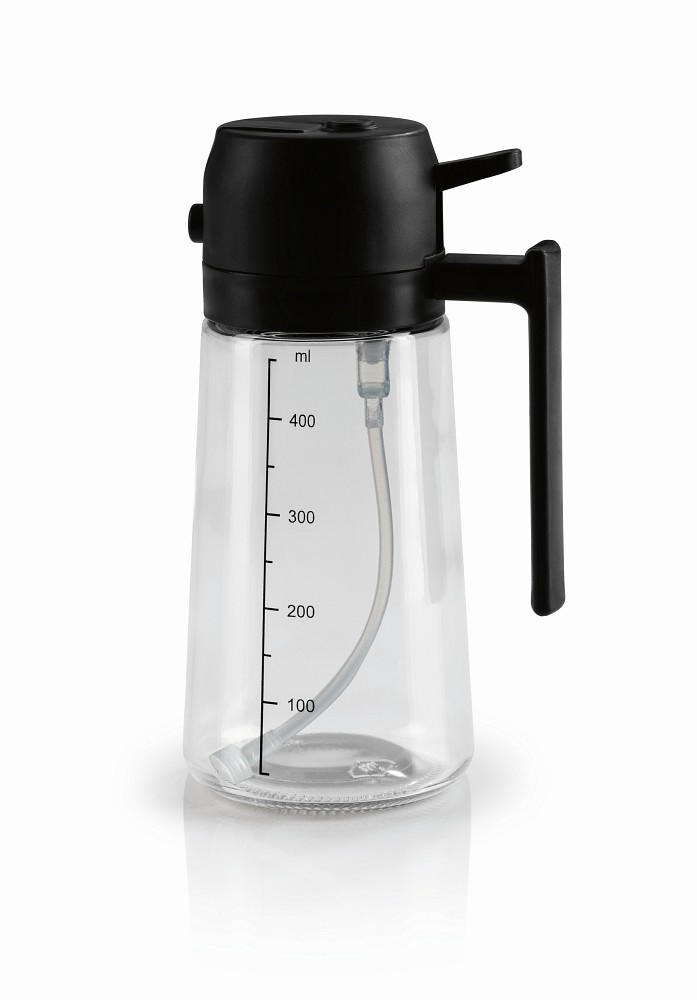 ÖLSPRÜHER - Transparent/Schwarz, Basics, Glas/Kunststoff - GOURMETMAXX