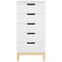 KOMMODE 50/105/40 cm - Weiß/Kieferfarben, Design, Holz (50/105/40cm) - Carryhome KOMMODE 50/105/40 cm - Weiß/Kieferfarben, Design, Holz (50/105/40cm) - Carryhome