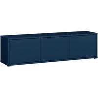 LOWBOARD  in 154,2/42,5/34,9 cm  - Dunkelblau/Grau, MODERN, Holzwerkstoff/Metall (154,2/42,5/34,9cm) - Carryhome