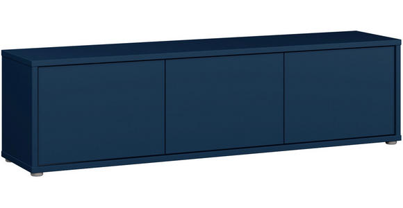 LOWBOARD  in 154,2/42,5/34,9 cm  - Dunkelblau/Grau, MODERN, Holzwerkstoff/Metall (154,2/42,5/34,9cm) - Carryhome