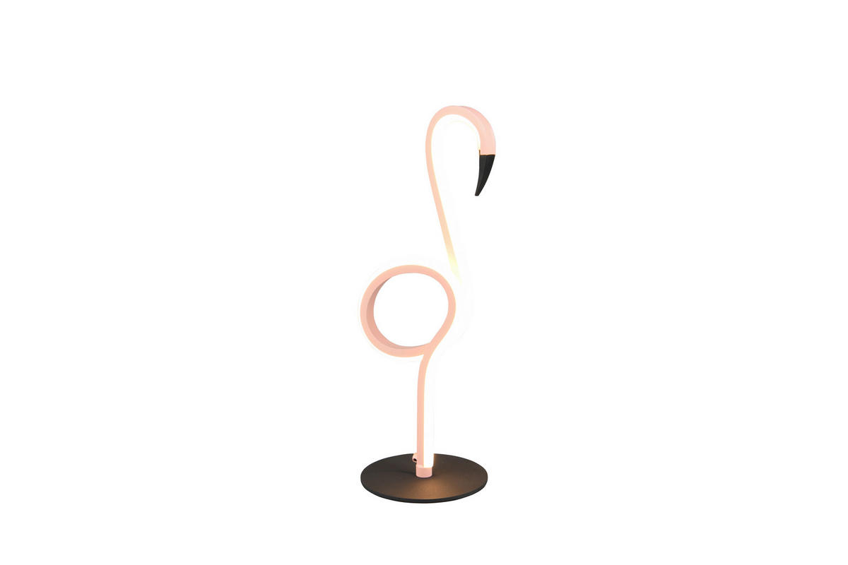 LED BORDSLAMPA - pink/svart, Design, metall (14,5/12/35cm)