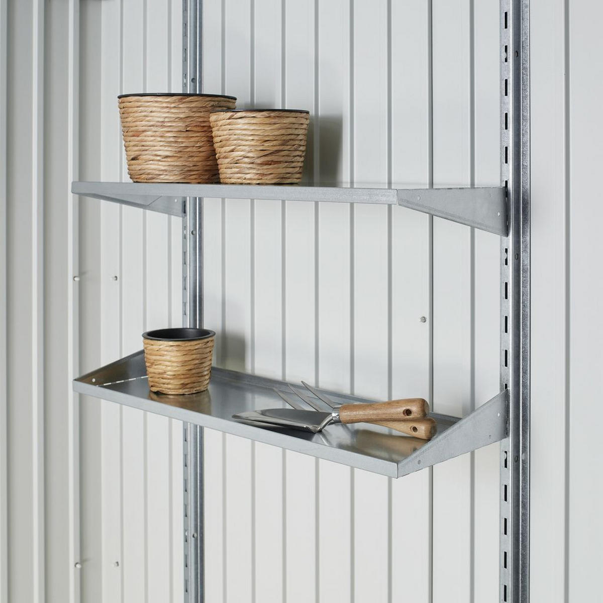 GERÄTEHAUS 260/218/220 cm  - Grau, Design, Metall (260/218/220cm) - Biohort