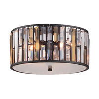 DECKENLEUCHTE HK-Gemma 41.9/23,5 cm   - Bronzefarben, ROMANTIK / LANDHAUS, Glas/Metall (41.9/23,5cm) - Elstead Lighting