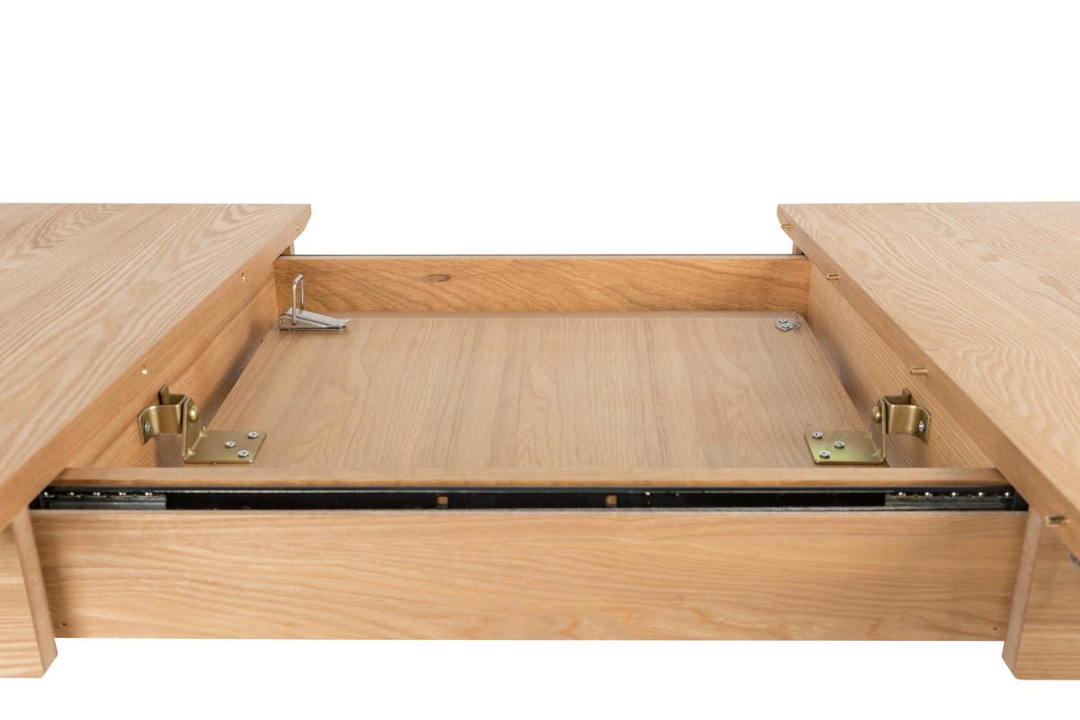 ESSTISCH Eschefarben rechteckig  ausziehbar  - Eschefarben, Basics, Holz/Holzwerkstoff (120/80/76cm) - Zuiver