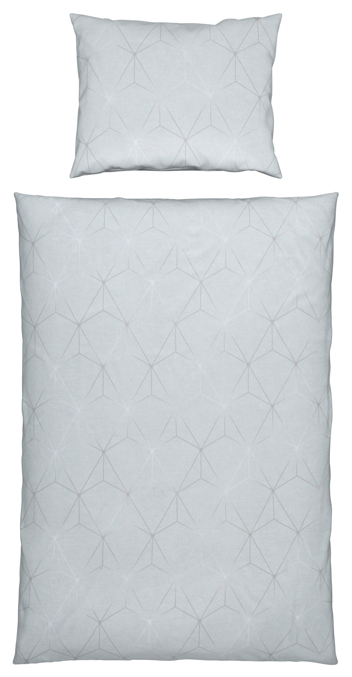 BETTWÄSCHE KIAN Satin 140/200 cm  - Jadegrün, Design, Textil (140/200cm) - Estella