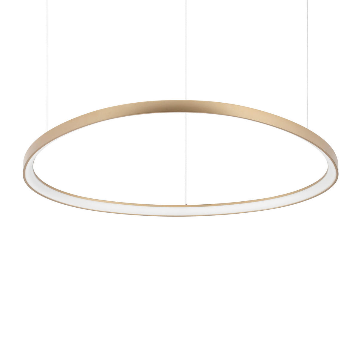 LED-HÄNGELEUCHTE 105/28,5/205 cm  - Messingfarben, Design, Kunststoff/Metall (105/28,5/205cm) - Ideal Lux