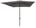 SONNENSCHIRM 230 cm Taupe  - Taupe/Schwarz, Basics, Kunststoff/Textil (230/230cm)