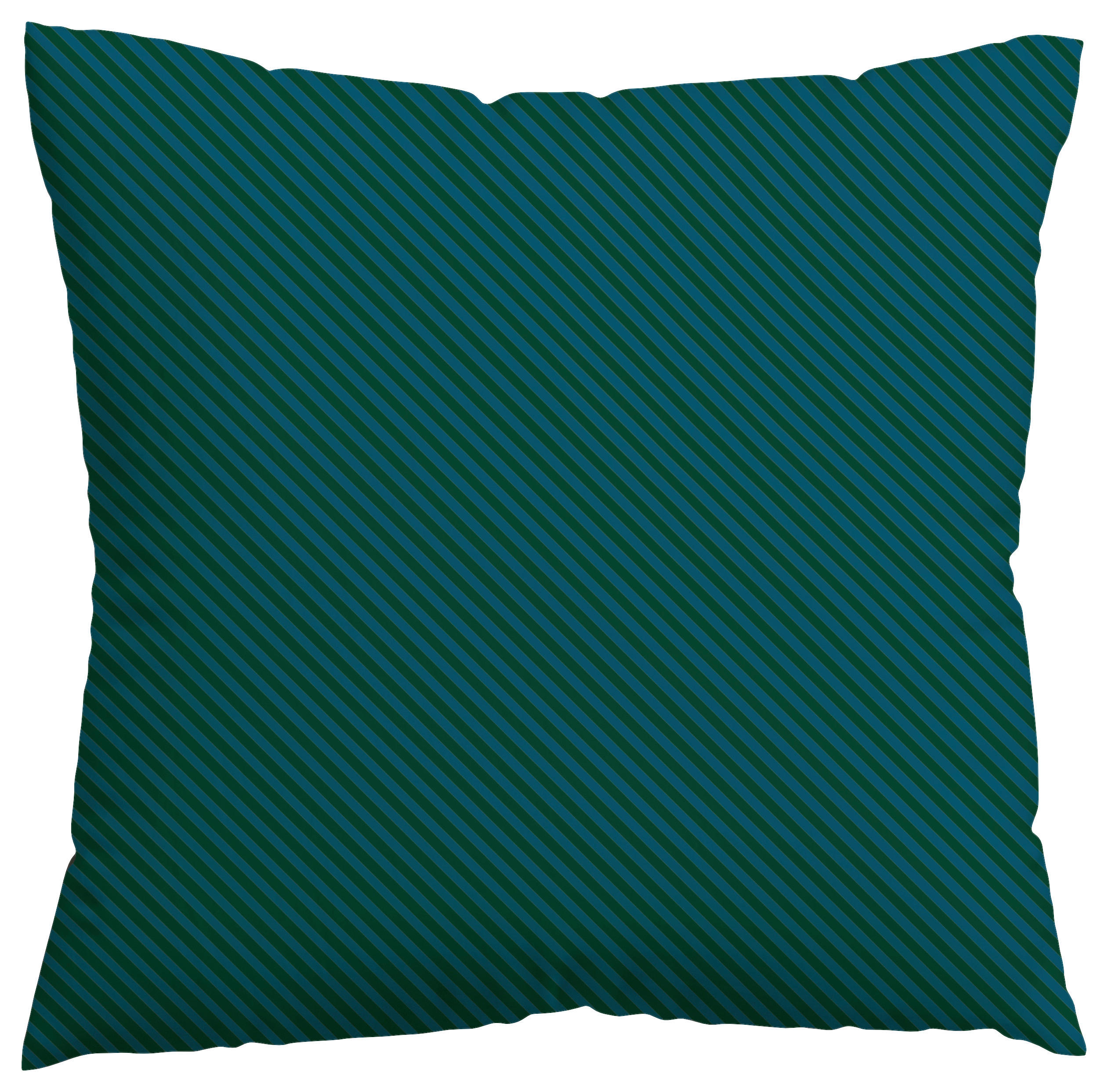 KOPFKISSENBEZUG 80/80 cm  - Dunkelgrün/Petrol, Basics, Textil (80/80cm) - Schlafgut