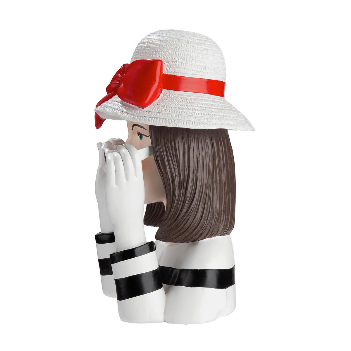 DEKOBÜSTE - Rot/Schwarz, Basics, Kunststoff (18/28/13,5cm)