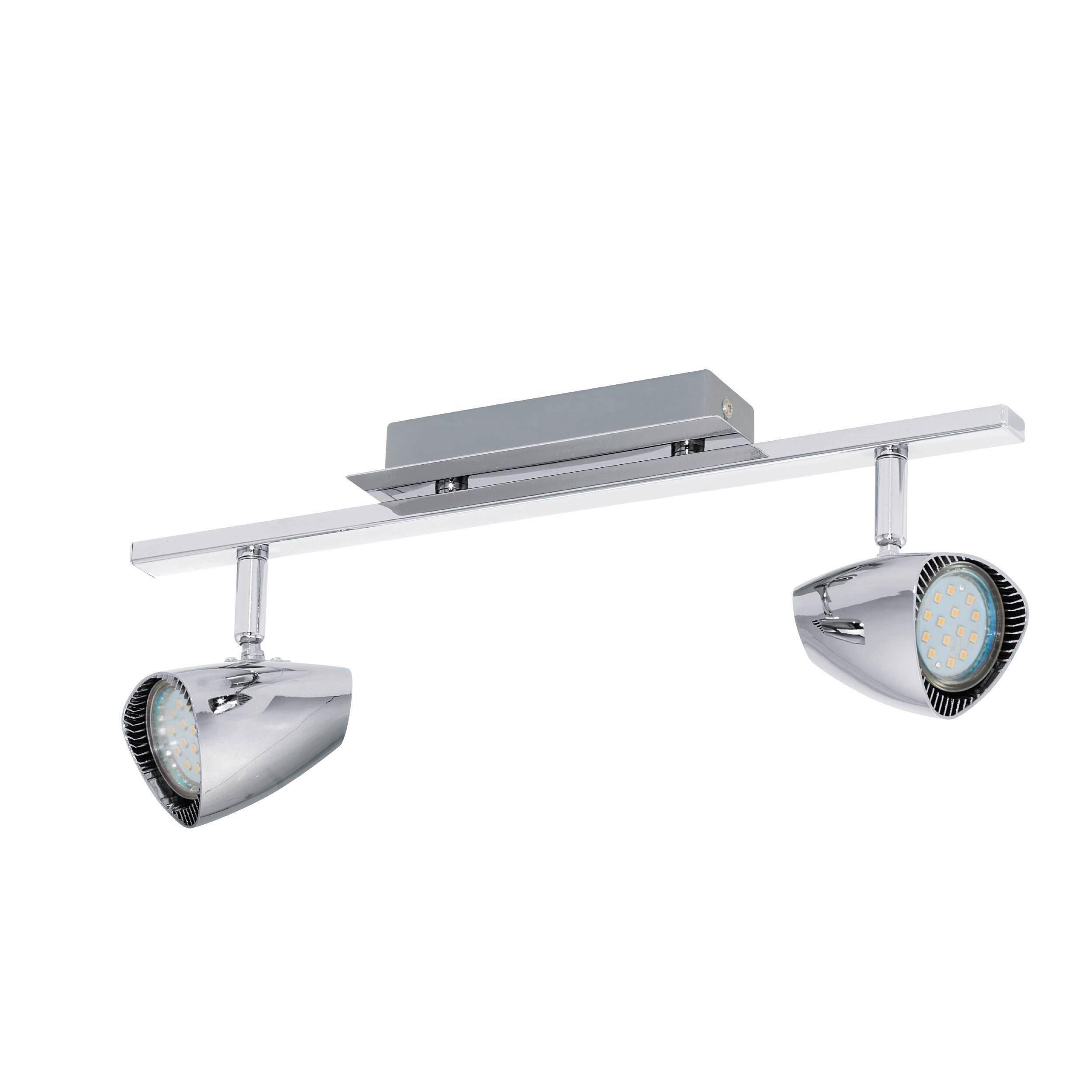 LED-STRAHLER - Chromfarben, Basics, Kunststoff/Metall (39/7/4cm) - Eglo