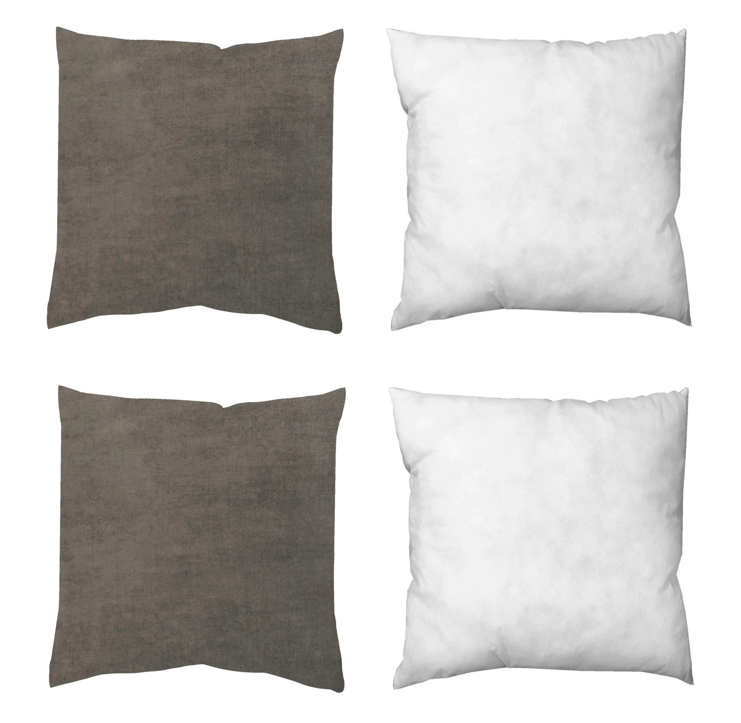 ZIERKISSEN  40/40 cm   - Grau, Basics, Textil (40/40cm)