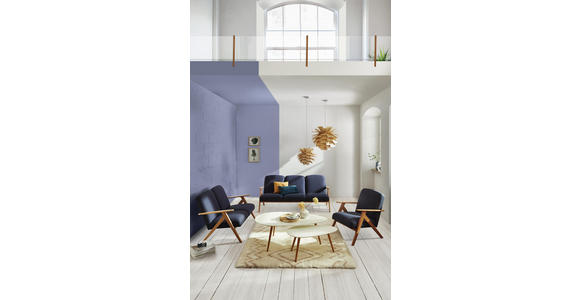 ZWEISITZER-SOFA in Holz, Textil Grau, Eichefarben - Eichefarben/Grau, KONVENTIONELL, Holz/Textil (120/77/82cm) - Cantus