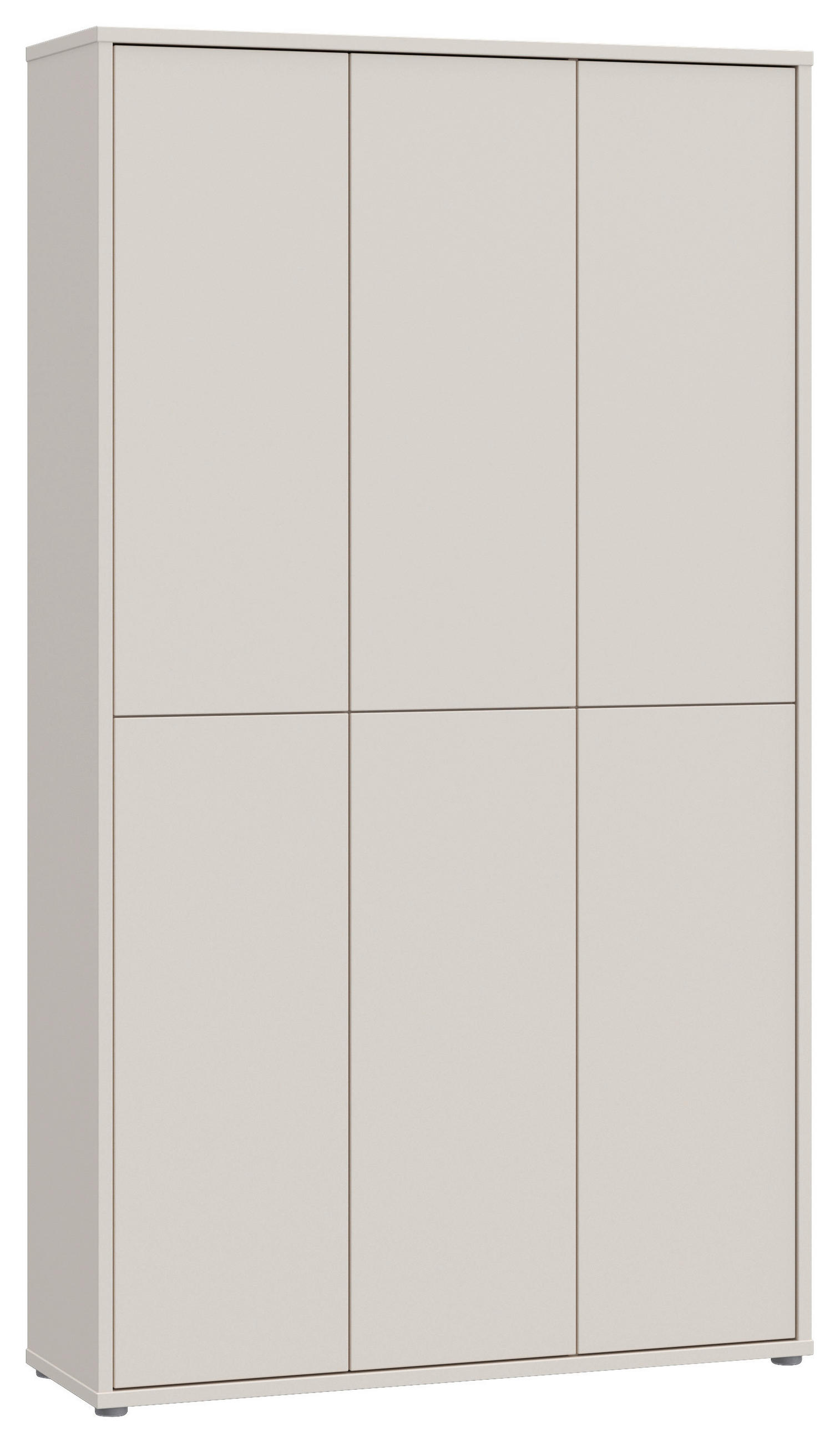 SCHUHSCHRANK  in 109,2/191,9/34,9 cm  - Sandfarben/Grau, Basics, Holzwerkstoff/Kunststoff (109,2/191,9/34,9cm) - Xora