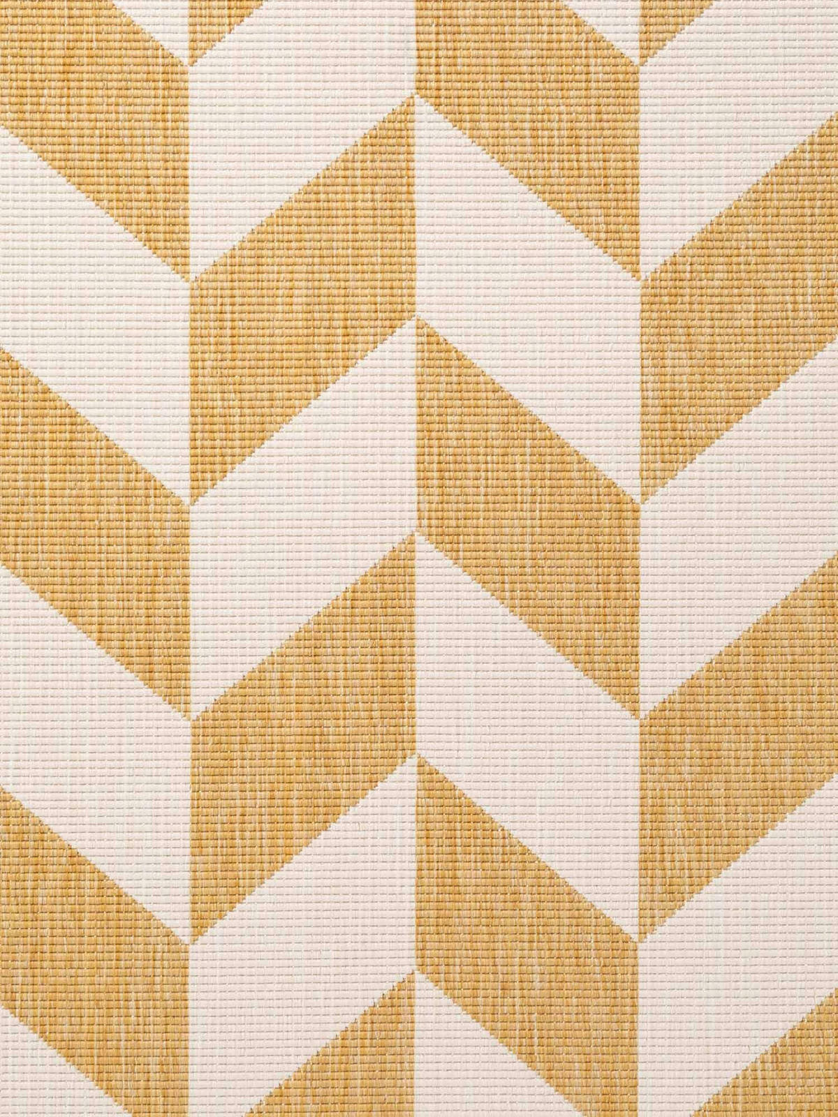 FLACHWEBETEPPICH 200/300 cm Haringey Weiß, Dunkelgelb rechteckig  - Dunkelgelb/Weiß, Design, Kunststoff (200/300cm)