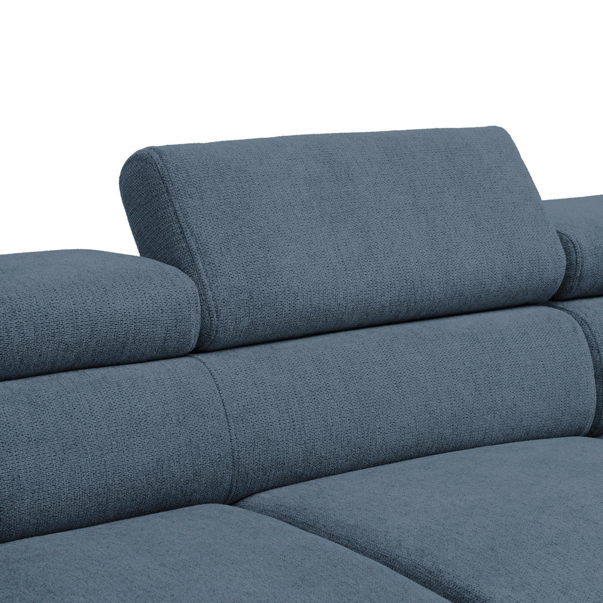 HÖRNSOFFA i vävt tyg kunglig blå  - kunglig blå/svart, Modern, metall/textil (257/198cm) - MID.YOU