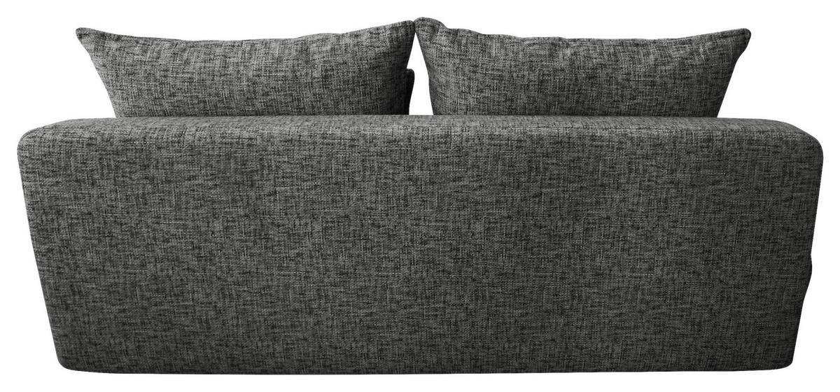 SCHLAFSOFA in Plüsch Grau  - Beige/Schwarz, Design, Kunststoff/Textil (214/96/105cm) - MID.YOU