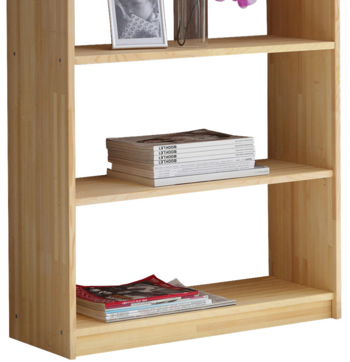 REGAL Kiefer vollmassiv Naturfarben  - Naturfarben, MODERN, Holz (80/179/31cm) - MID.YOU