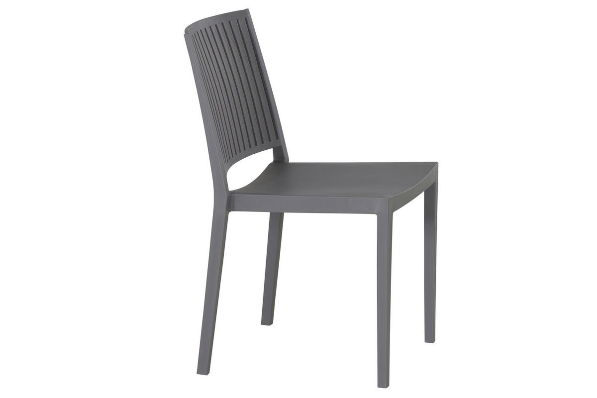 STAPELSTUHL Grau  - Grau, Basics, Kunststoff (57/80/56cm) - Siena Garden