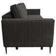 SCHLAFSOFA Cord Graphitfarben  - Schwarz/Graphitfarben, KONVENTIONELL, Textil/Metall (222/93/98cm) - Carryhome