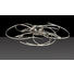 LED-DECKENLEUCHTE - Nickelfarben, Design, Kunststoff/Metall (102,0/26,0/62,0cm)