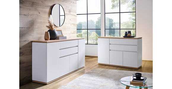 SIDEBOARD in 139/93/42 cm - Schwarz/Weiß, MODERN, Holzwerkstoff/Kunststoff (139/93/42cm) - Xora