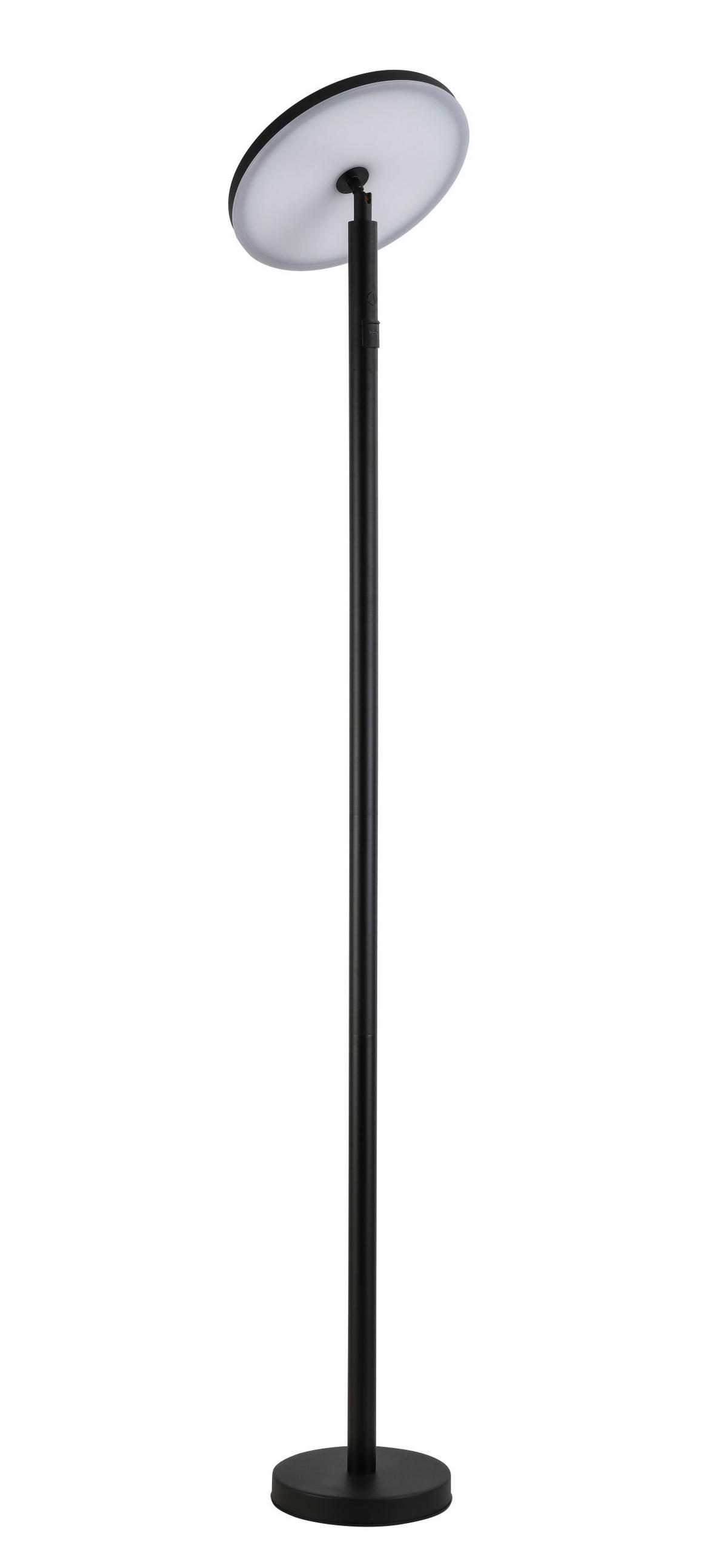 STEHLEUCHTE 29/150 cm    - Transparent/Schwarz, Trend, Kunststoff/Metall (29/150cm) - Novel