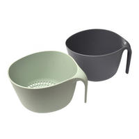SCHÜSSELSET 2-teilig  - Grau/Grün, Basics, Kunststoff - Homeware Profession.